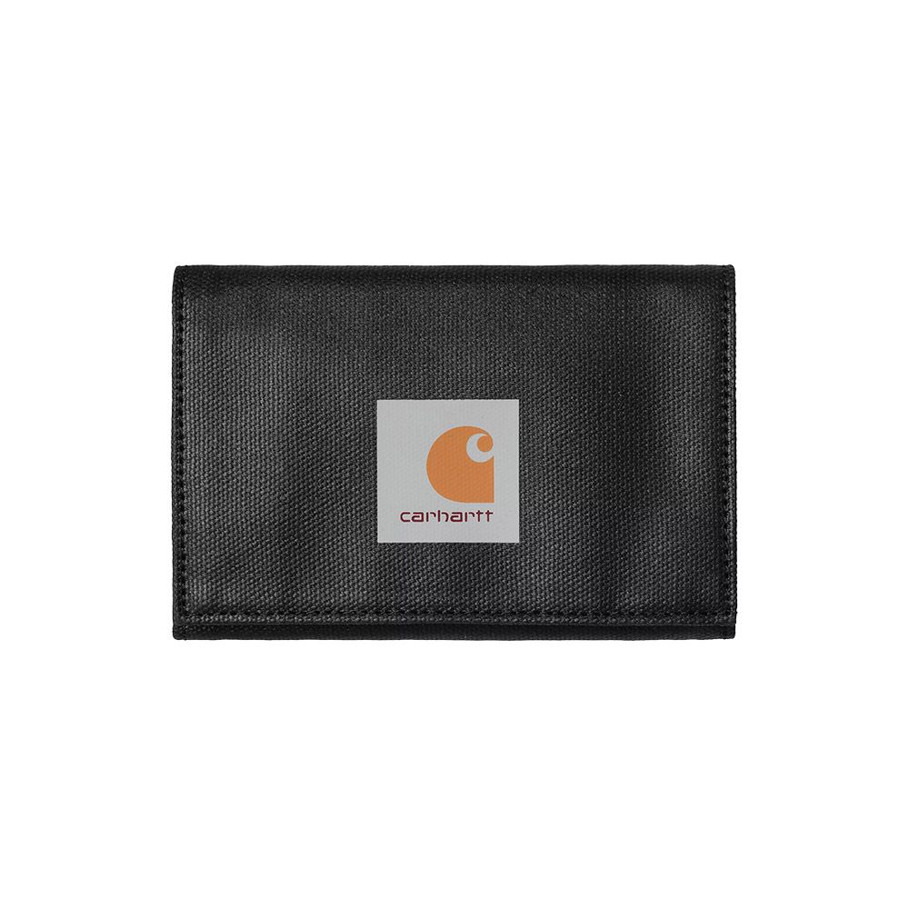 Portafoglio Carhartt WIP Dean Wallet Black – vista frontale