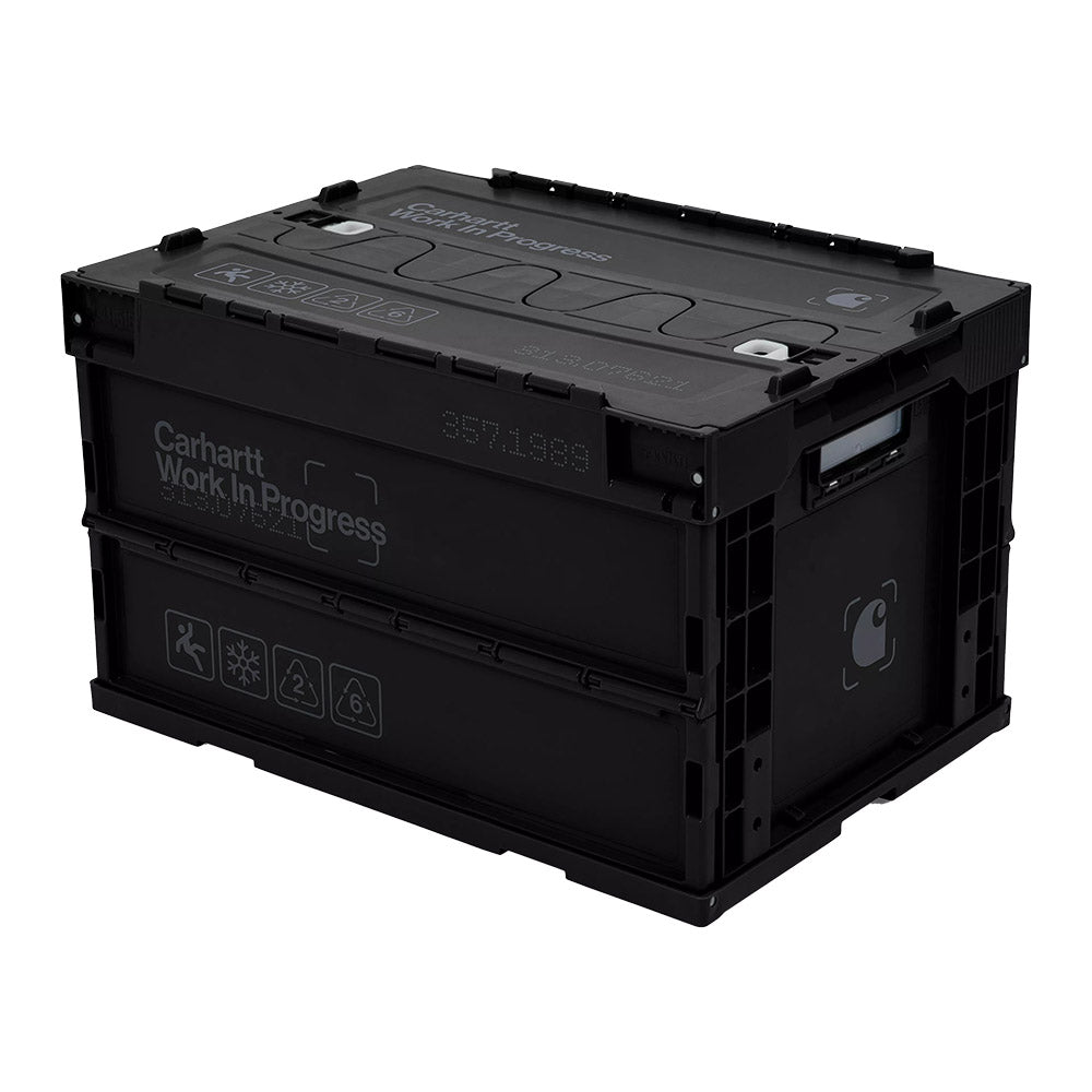 Contenitore Carhartt WIP Boxed Foldable Container Black / Grey – vista frontale