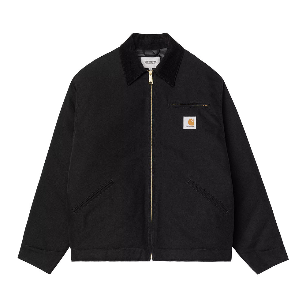 Giacca Carhartt WIP OG Detroit Jacket (Winter) Black / Black, Rigid – vista frontale