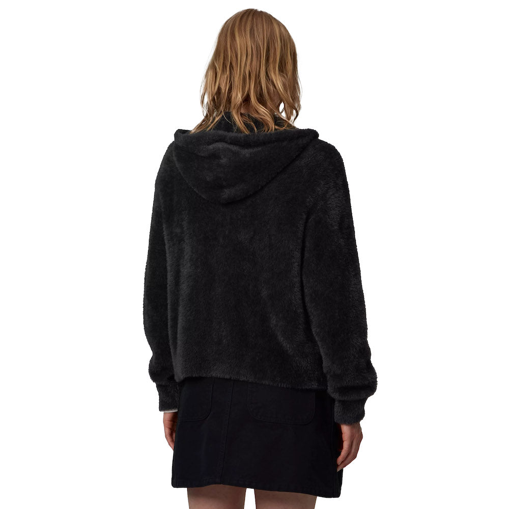 Cardigan Carhartt WIP Women's Maine Active Sweater Jacket Black – indossato vista posteriore