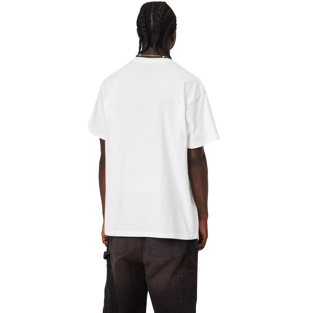 T-shirt Carhartt WIP S/S Archive '95 T-Shirt White – indossata vista posteriore
