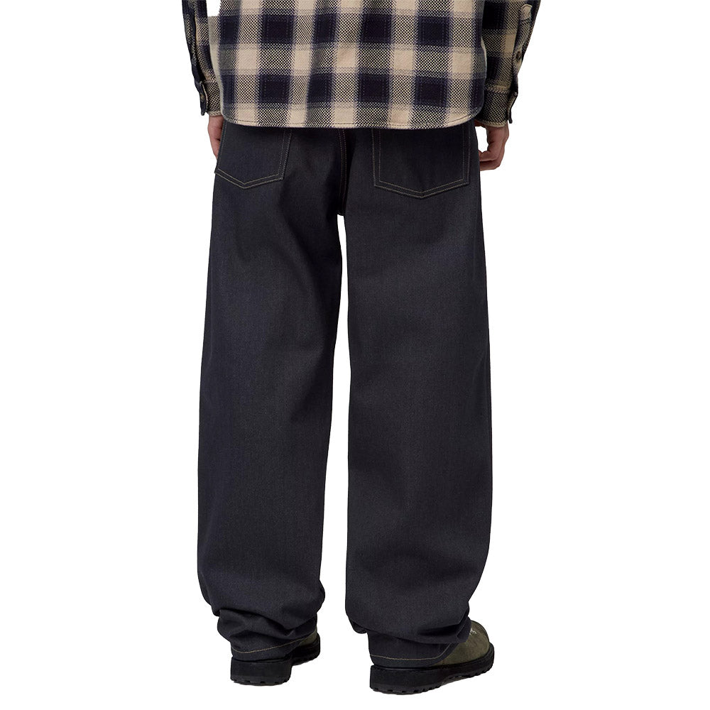 Jeans Carhartt WIP Payson Pant Blue Rigid – indossati vista posteriore