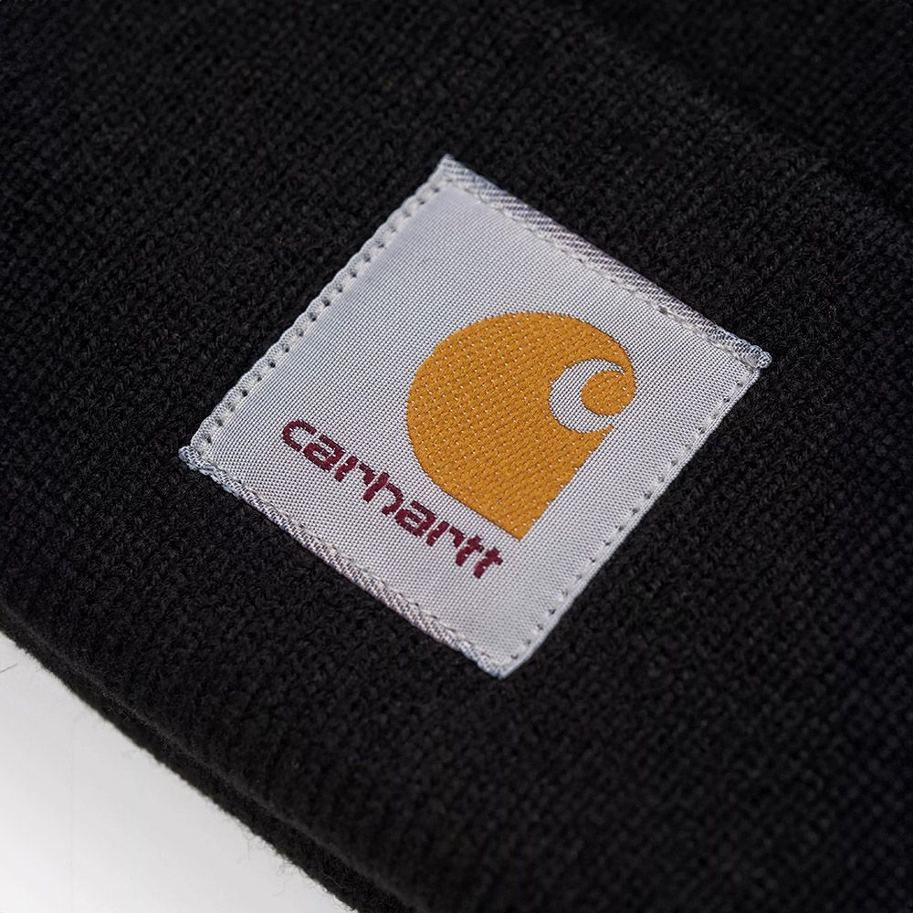 Berretto Carhartt WIP Short Watch Hat Black – dettaglio dell'etichetta
