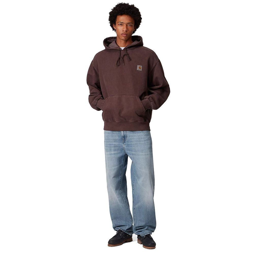 Jeans Carhartt WIP Aaron Pant Blue Burst Washed – indossati figura intera