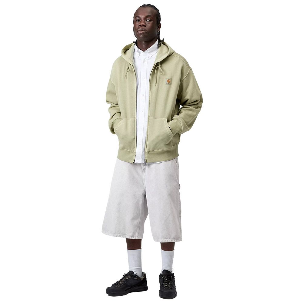 Short Carhartt WIP OG Single Knee Short Black Chalk Wash – indossati figura intera