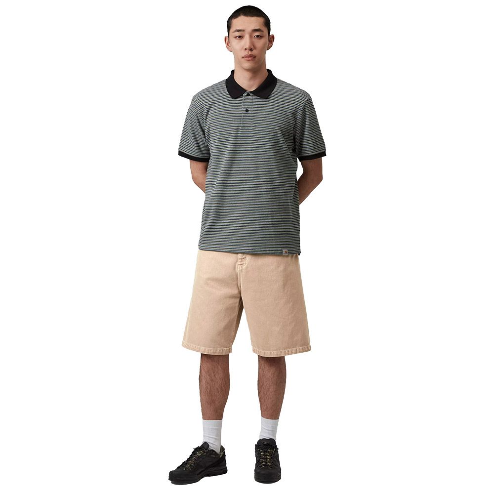 Short Carhartt WIP Brandon Short Barchan Stone Dyed – indossati figura intera