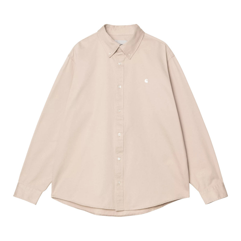 Camicia Carhartt WIP L/S OG Madison Shirt Fleur de Sel – vista frontale