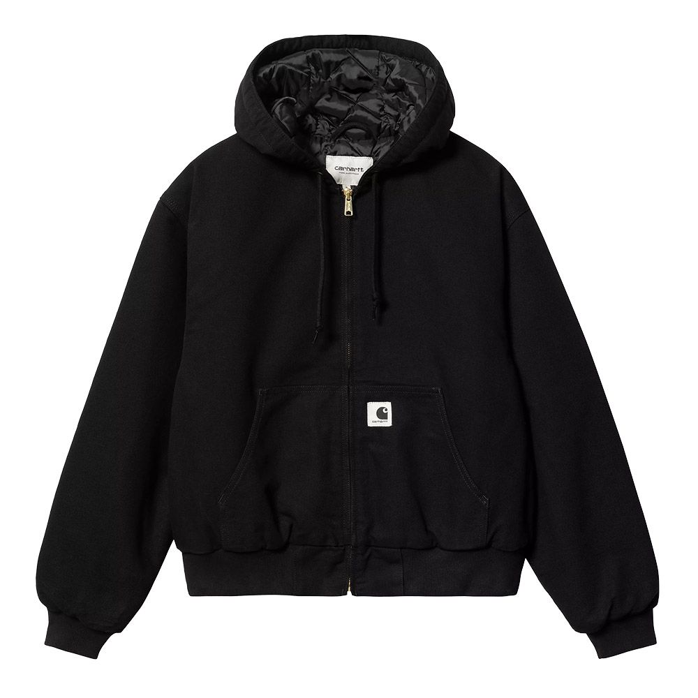 Giacca Carhartt WIP W' OG Active Jacket Black Rinsed – vista frontale