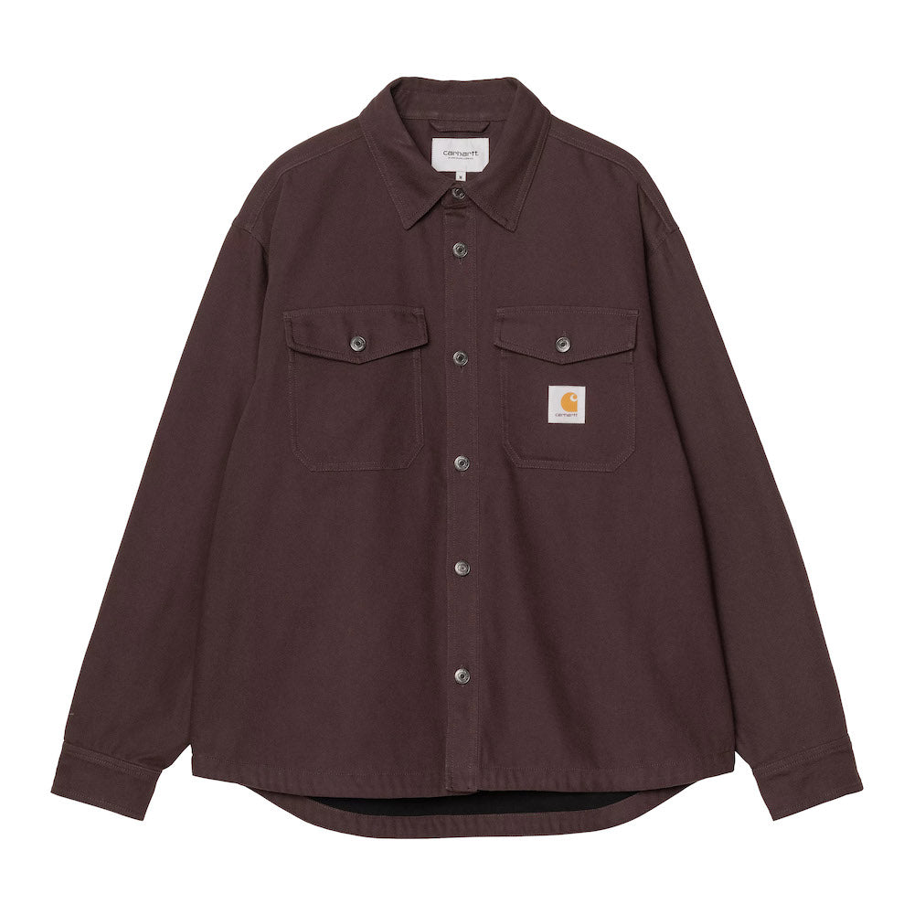 Giacca Carhartt WIP Selby Shirt Jacket Palisander – vista frontale