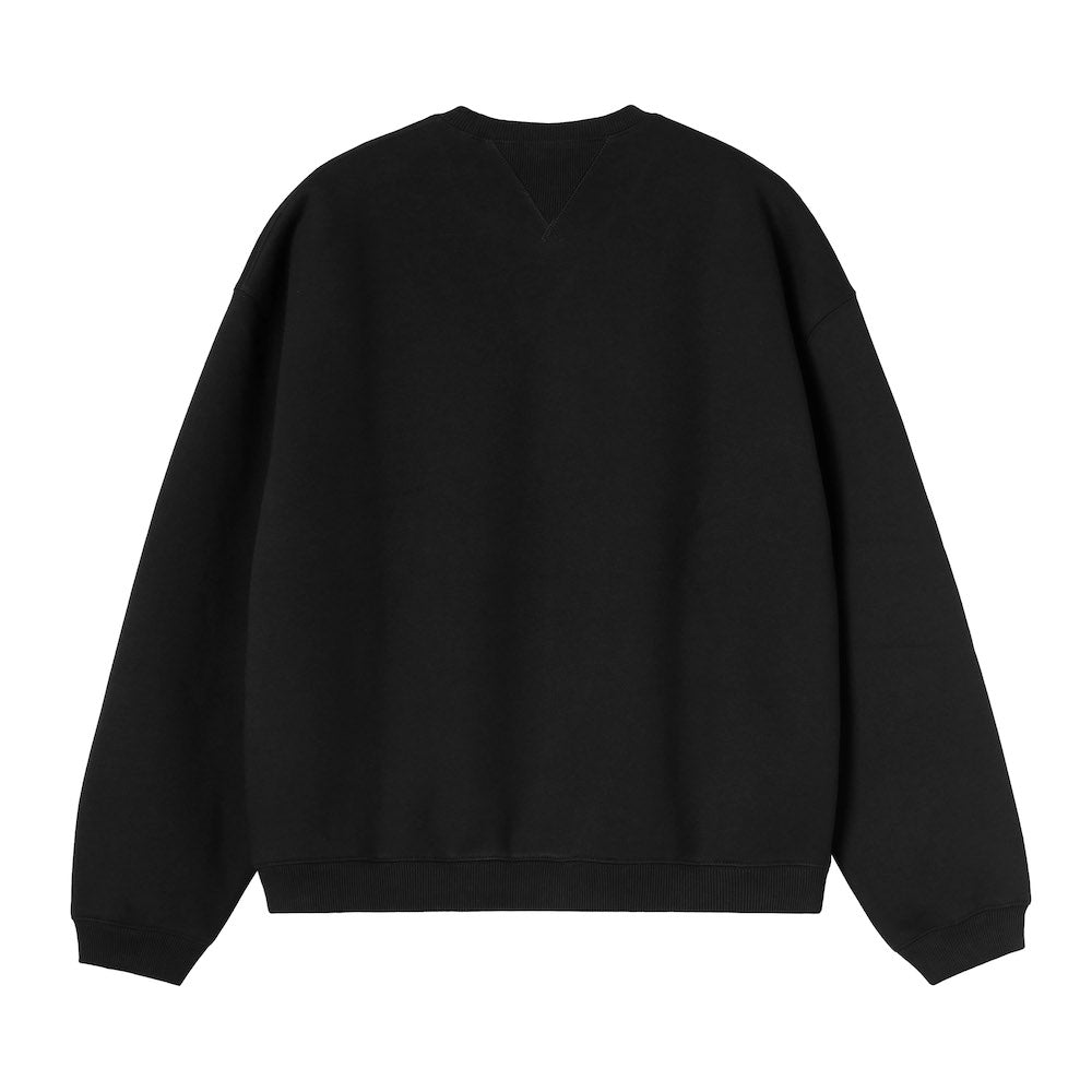 Felpa Carhartt WIP Ebbert Sweatshirt Black – vista posteriore