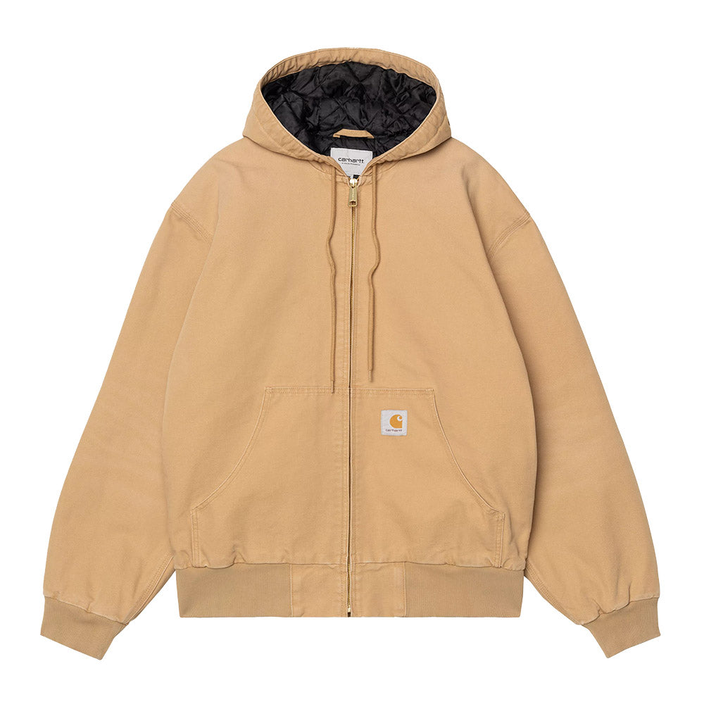 Giacca Carhartt WIP OG Active Jacket Dusty H Stone Canvas – vista frontale