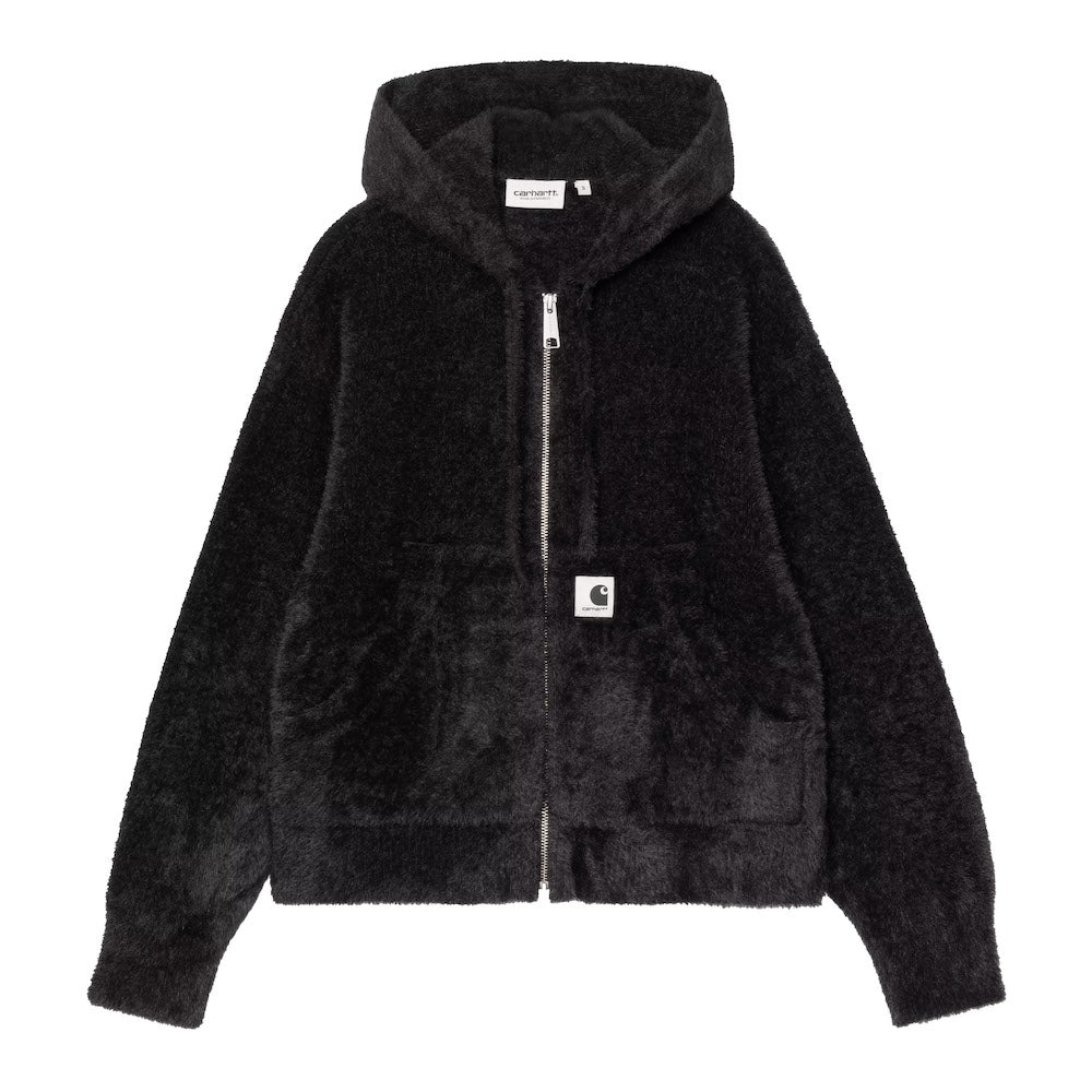 Cardigan Carhartt WIP Women's Maine Active Sweater Jacket Black – vista frontale