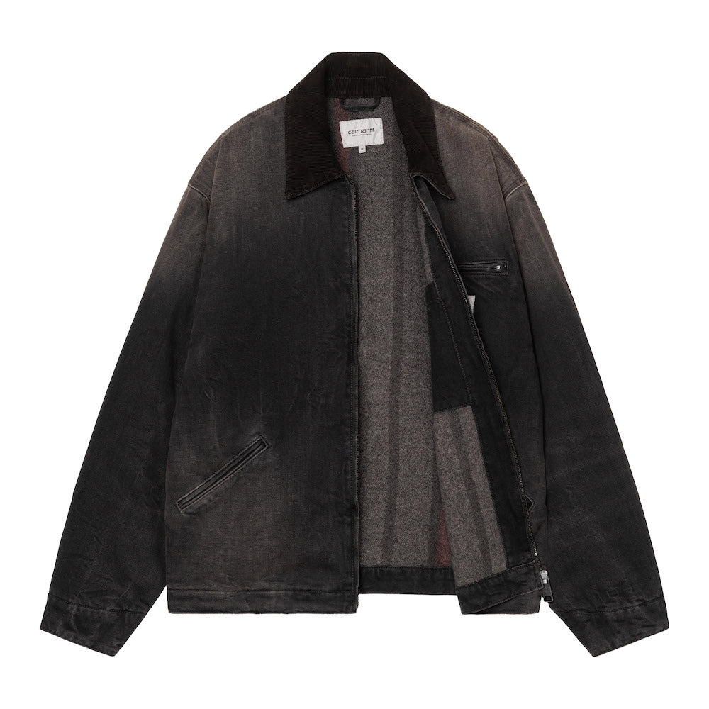 Giacca Carhartt WIP OG Detroit Jacket Black / Black, Tobacco Used Wash – vista interna