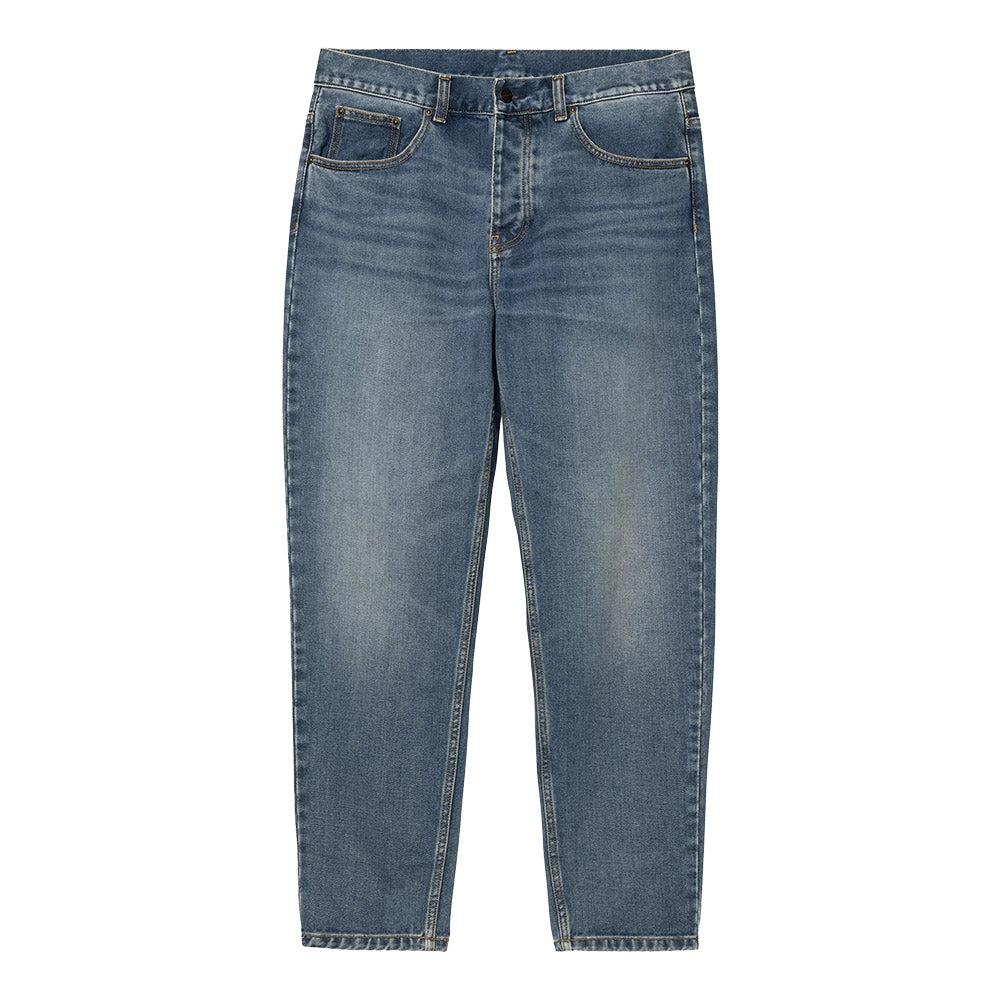 Jeans Carhartt WIP Newel Pant Blue / Dark Used Wash – vista frontale