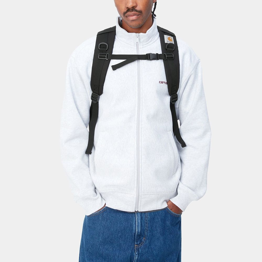 Zaino Carhartt WIP Kickflip Backpack Black – portato, vista frontale