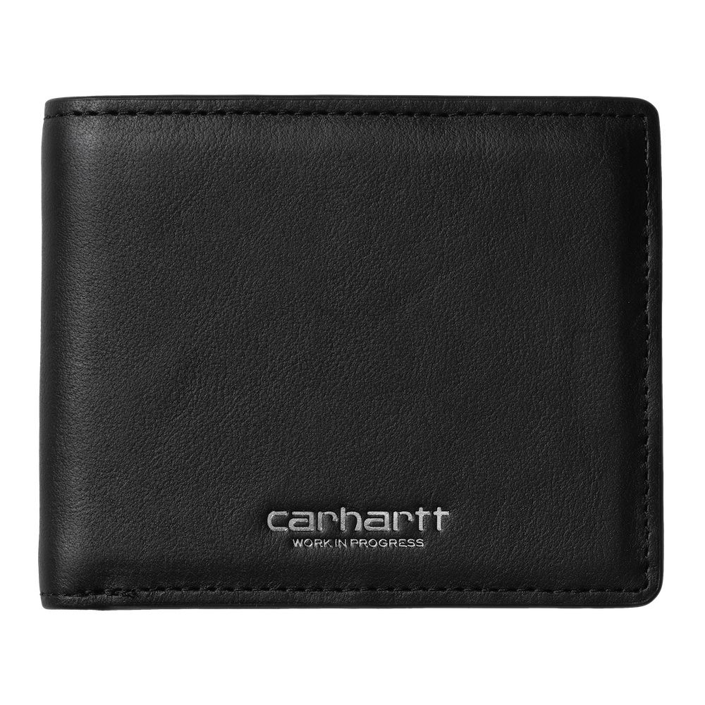 Portafoglio Carhartt WIP Vegas Billfold Wallet Black / Silver – vista frontale