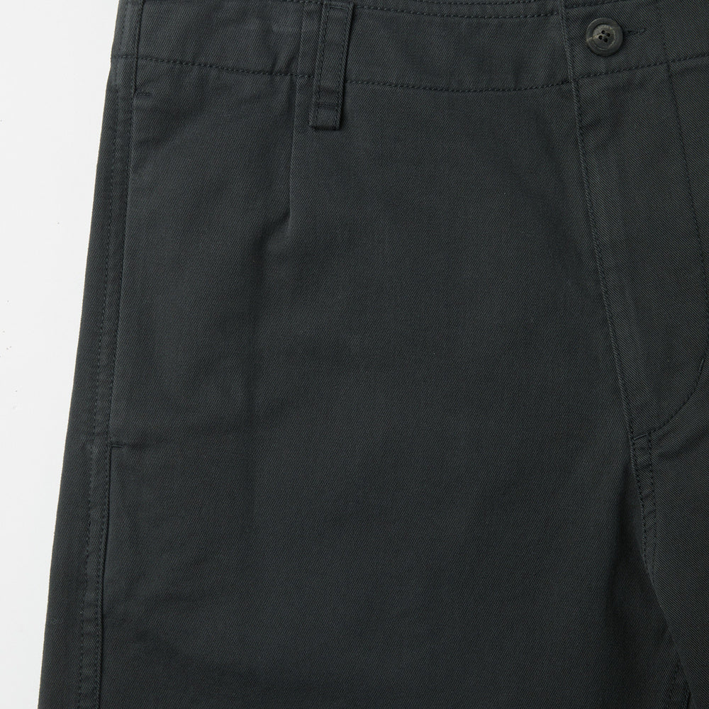Pantaloni COOR Relaxed Cotton Washed Chino Pants Dark Navy – dettaglio della vita sul retro