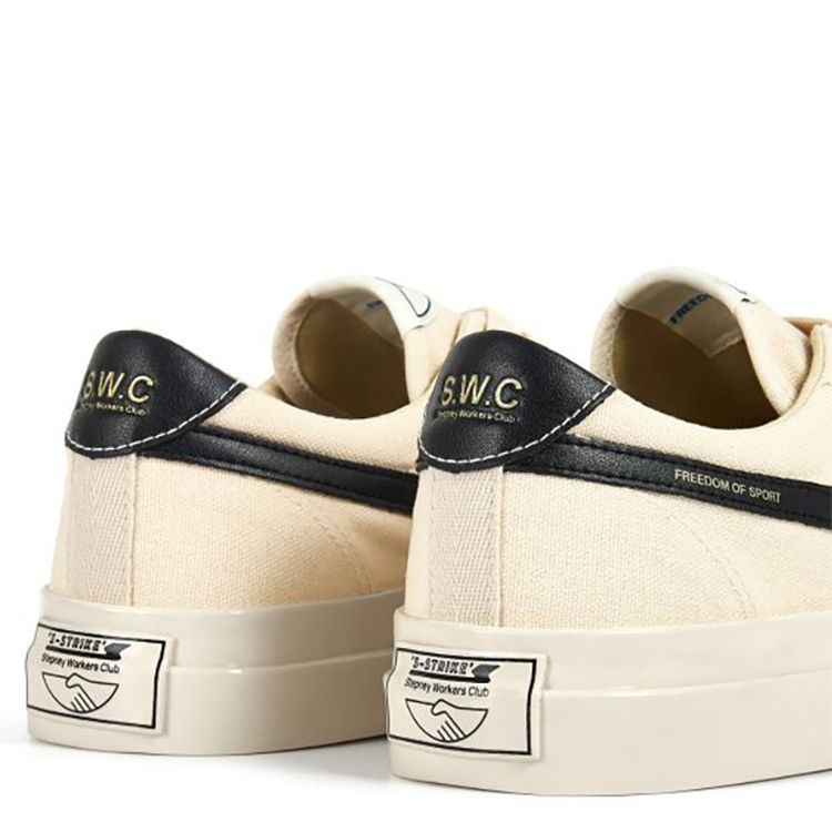 Sneaker Stepney Workers Club Dellow S-Strike Canvas Ecru/Black – vista posteriore