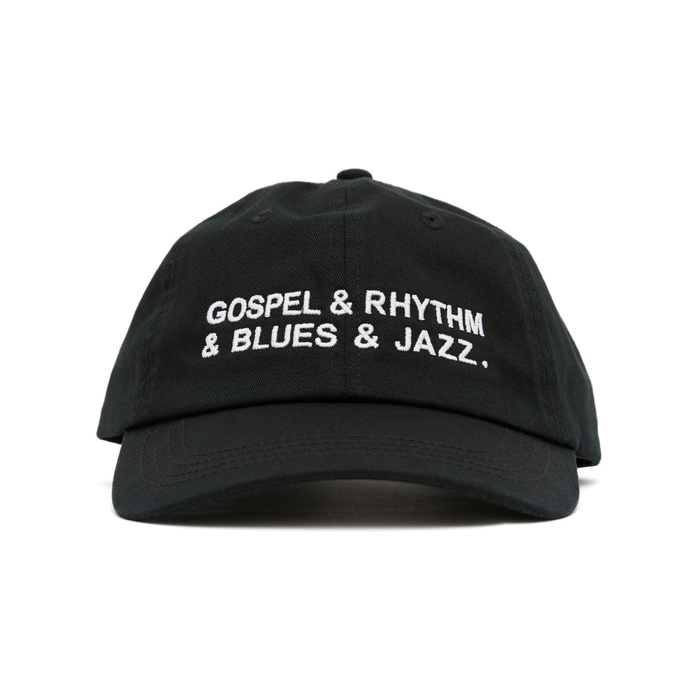 Easy Listening Gospel & Rhythm & Blues & Jazz Embroidered Cap Black - fronte