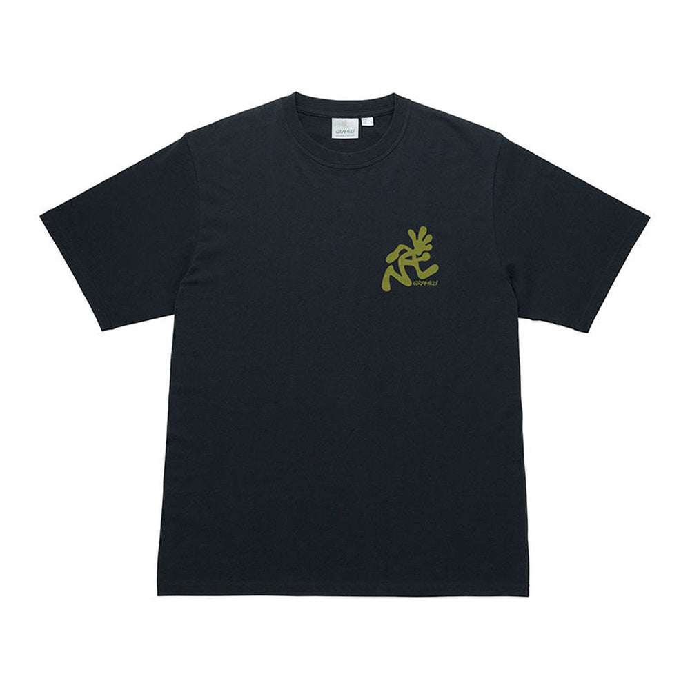T-shirt Gramicci Running Man Tee Vintage Black – vista frontale