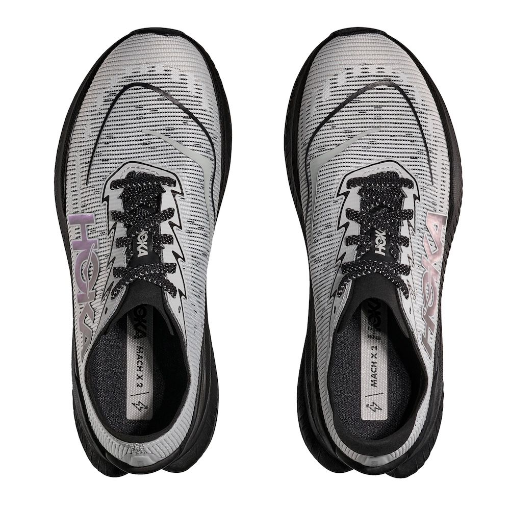 Sneaker Hoka Mach X 2 Black/Stardust – vista dall'alto