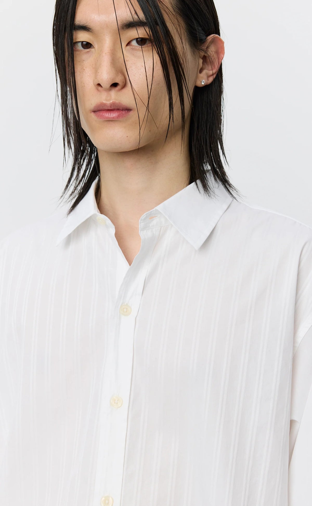Camicia mfpen Auditorium Shirt Fancy Stripe – dettaglio del colletto