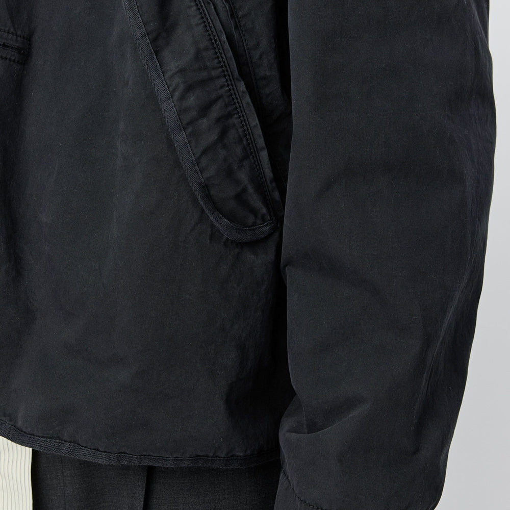 mfpen Liner Jacket Dusty Black Dense Cotton – pocket and cuff detail