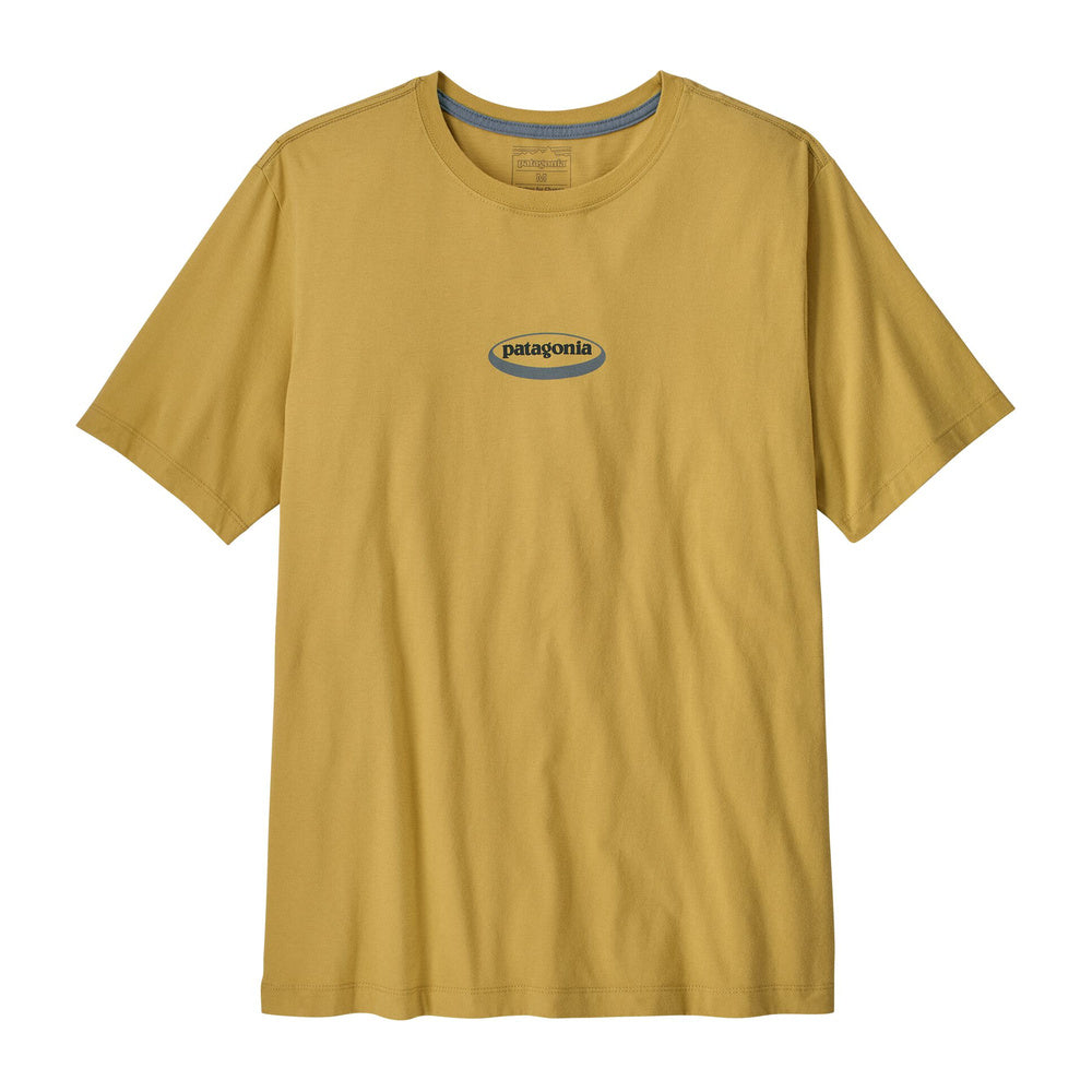 T-shirt Patagonia Men's '95 Oval Logo T-Shirt Lynx Tan – vista frontale