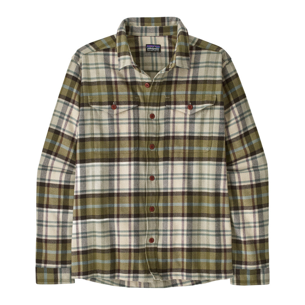 Camicia Patagonia Men's Fjord Flannel Shirt Rising Storm: Weathered Stone – vista frontale