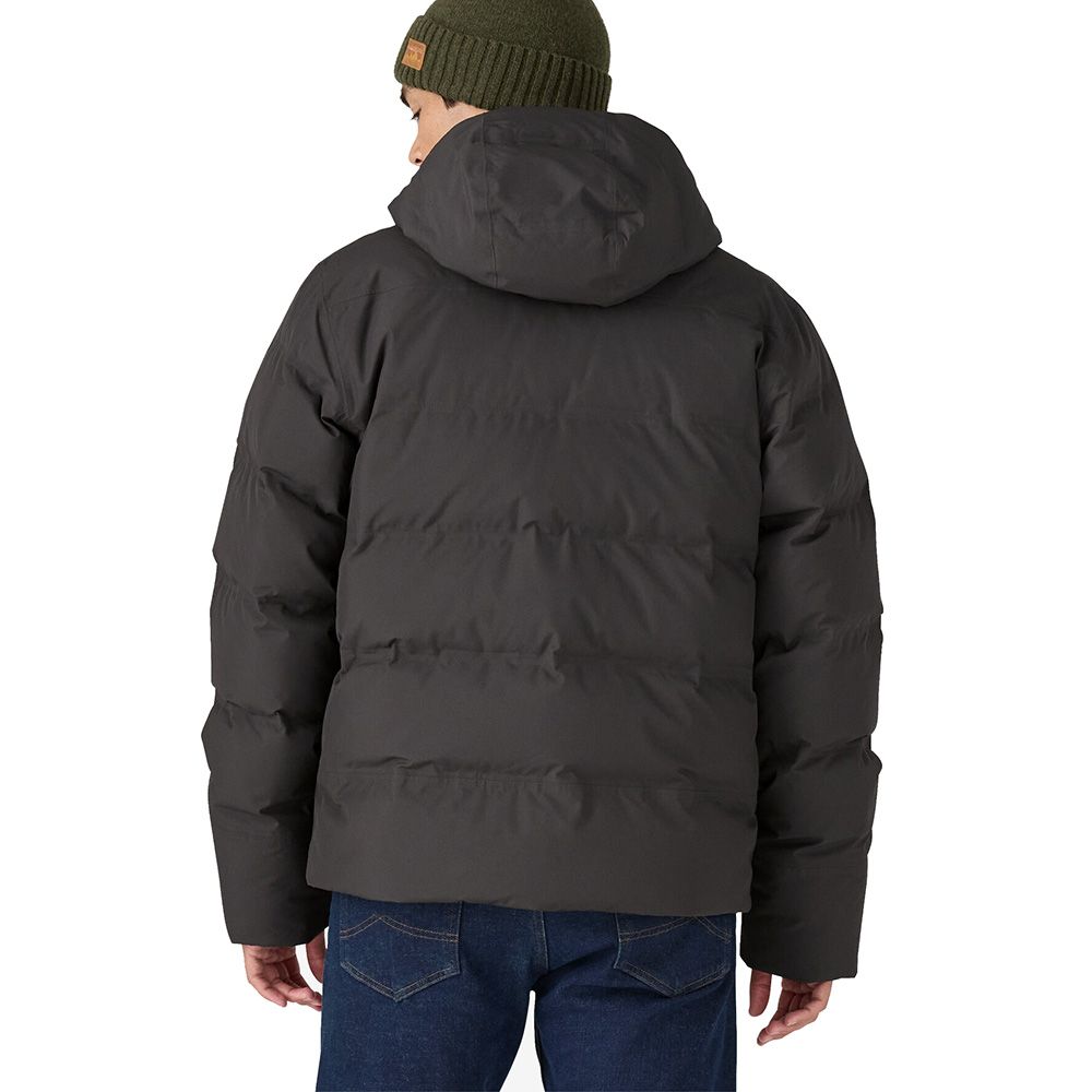 Piumino Patagonia Men's Jackson Glacier Jacket Black – indossato vista posteriore