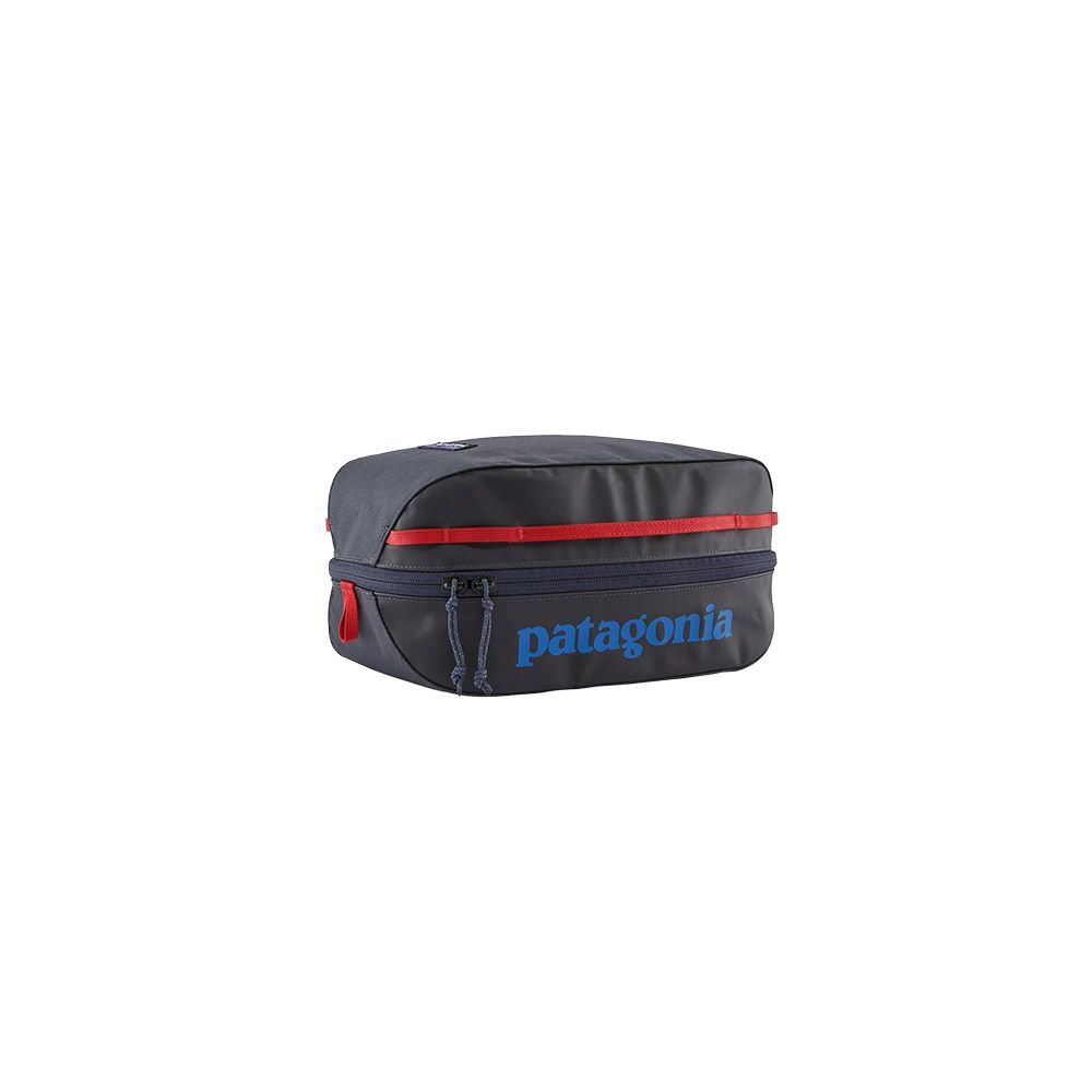Beauty case Patagonia Black Hole® Cube 6L Smolder Blue w/Amanita Red – vista frontale