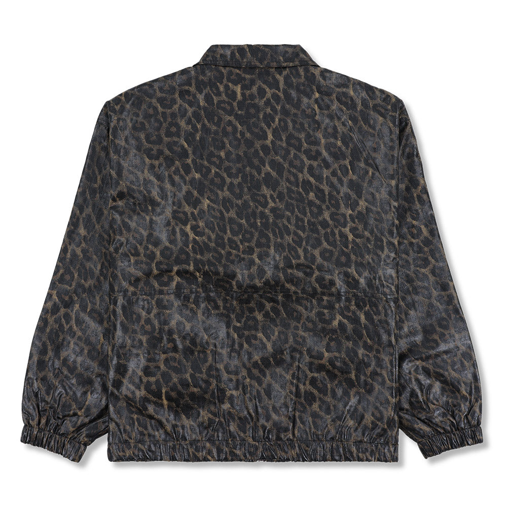 Giacca PLEASURES Leopard Waxed Jacket Leopard – vista posteriore