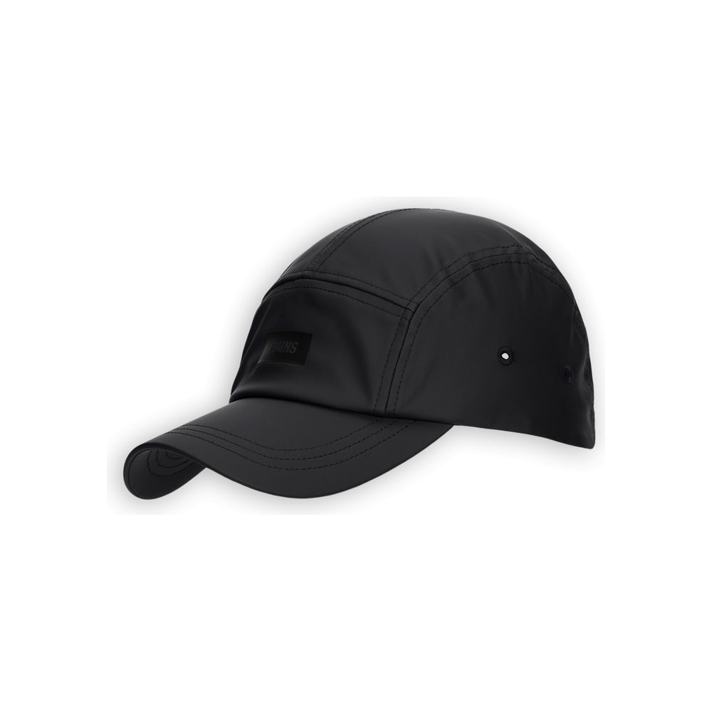 Cappellino Rains 5 Panel Cap Black – vista di tre quarti
