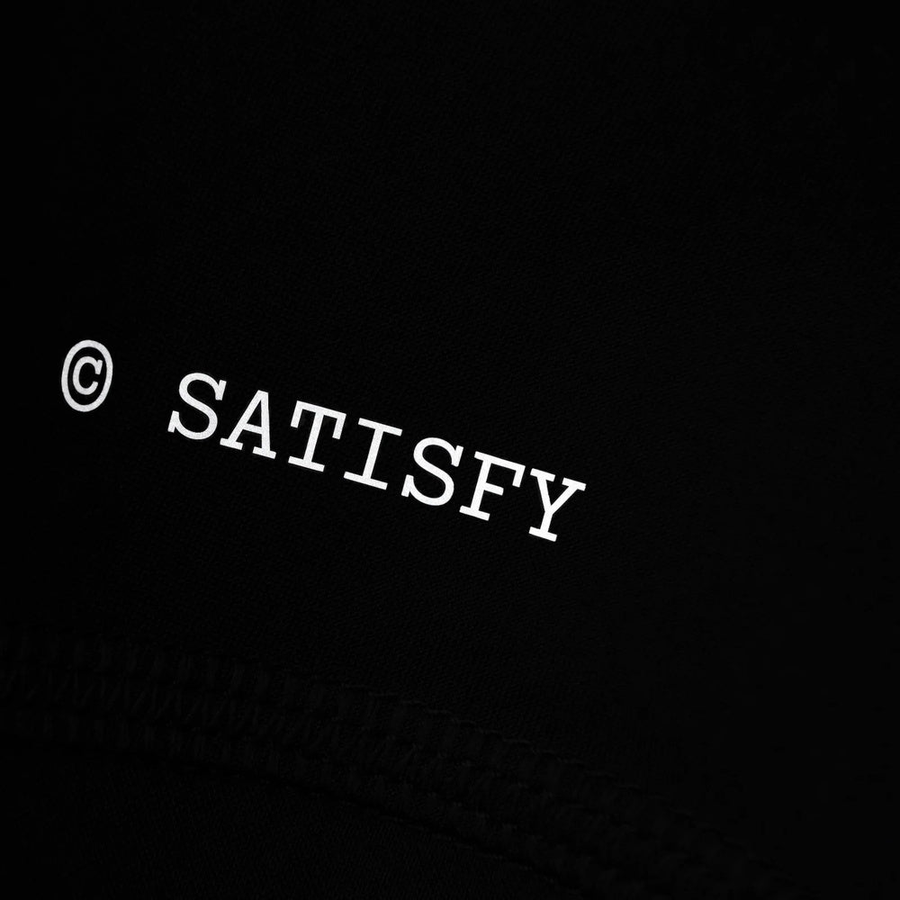 Camicia Satisfy AmbientWarp River Shirt Black – logo riflettente al buio