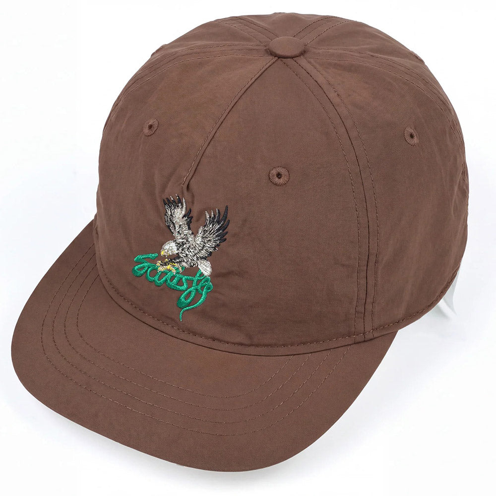 Cappellino Satisfy FliteSilk 5-Panel Pinch Cap Rain Drum – vista di tre quarti