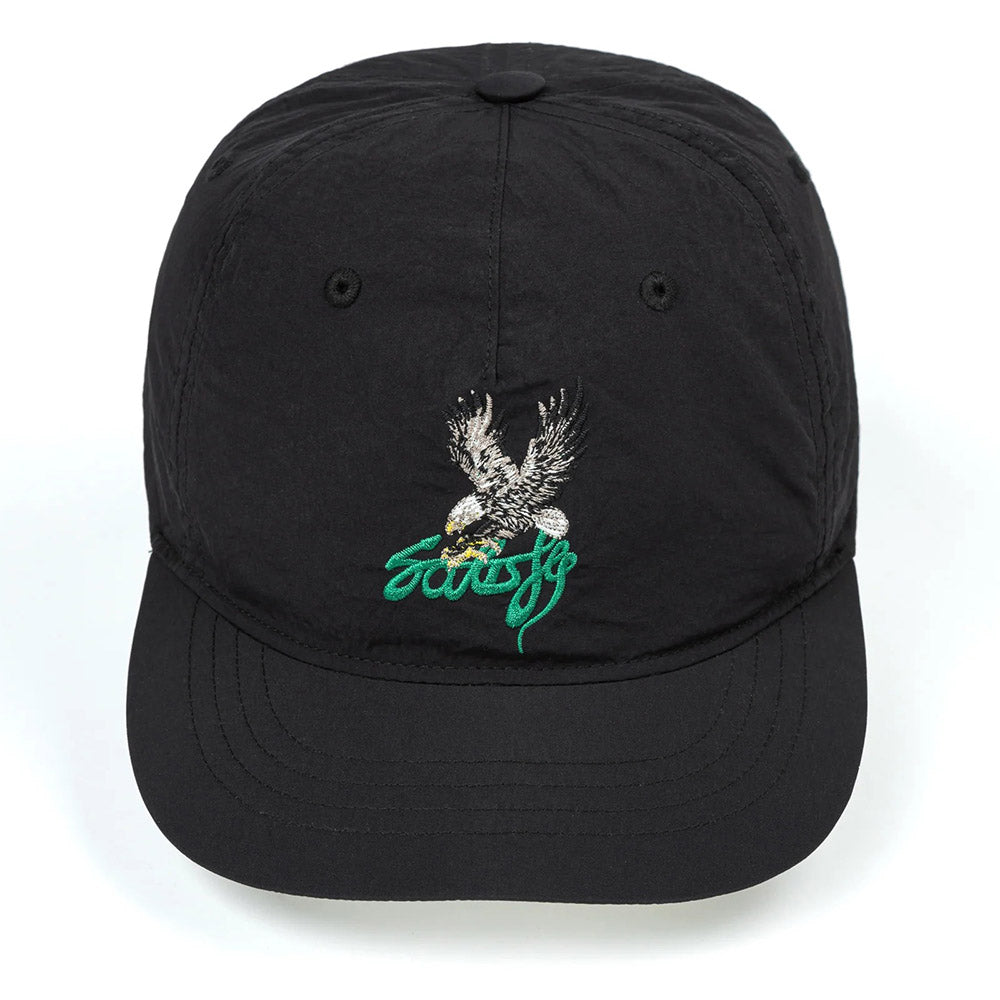 Cappellino Satisfy FliteSilk 5-Panel Pinch Cap Black – vista frontale