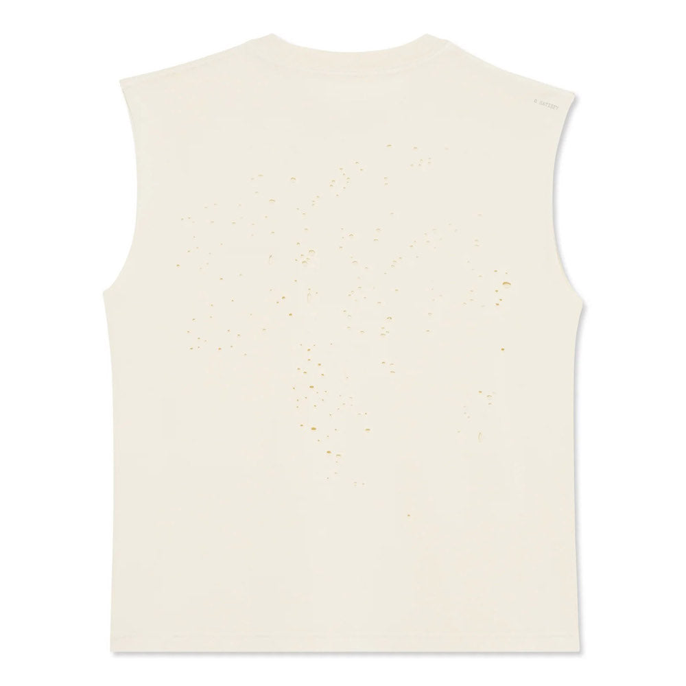 Canotta Satisfy MothTech Muscle Tee Aged Ecru – vista posteriore