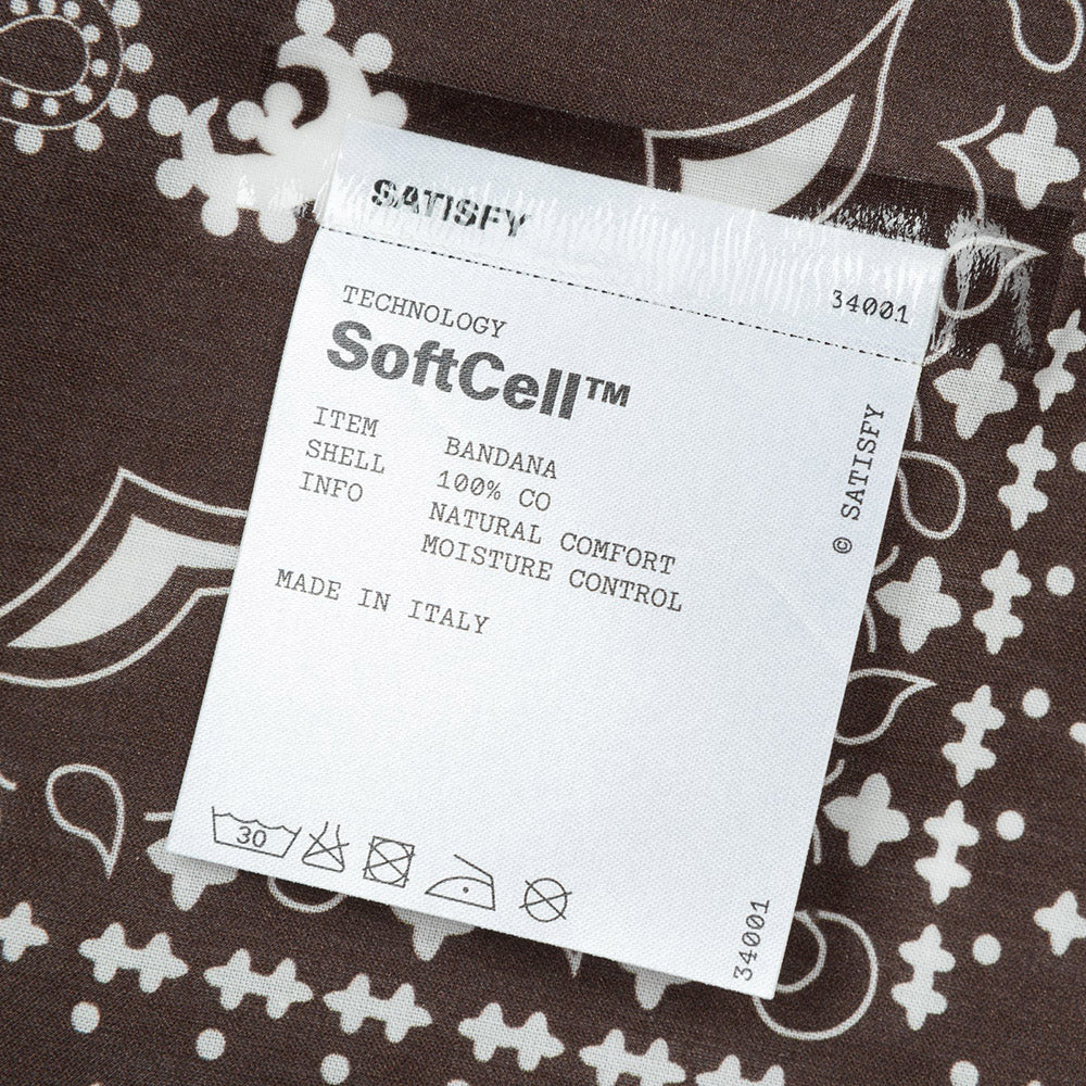 Bandana Satisfy SoftCell Bandana Subterranean – etichetta di composizione esterna