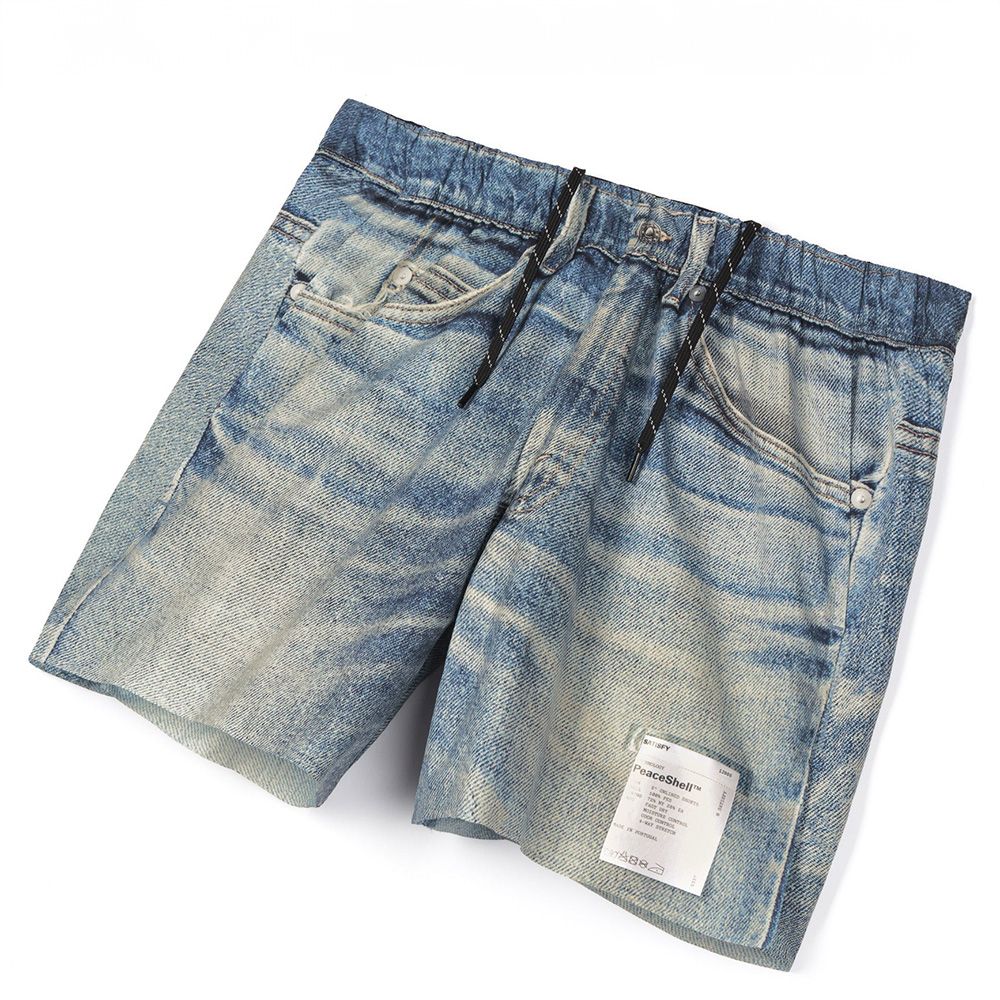 Satisfy AmbientWarp 5" Unlined Shorts Digital Denim – three-quarter view