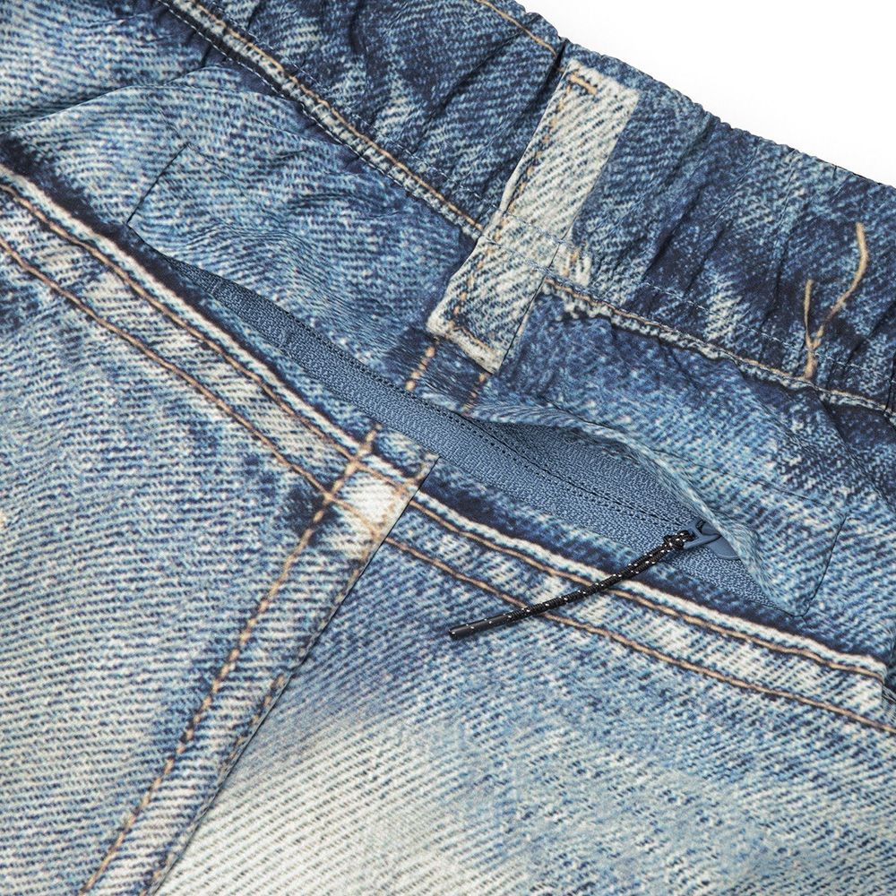Satisfy AmbientWarp 5" Unlined Shorts Digital Denim – zippered back pocket detail