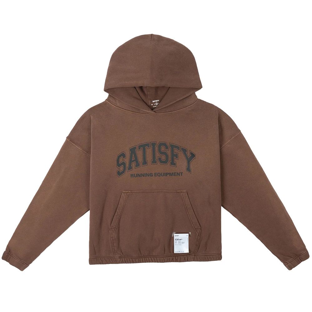 Felpa Satisfy SoftCell Hoodie Sun Bleached Rocky Road – vista frontale