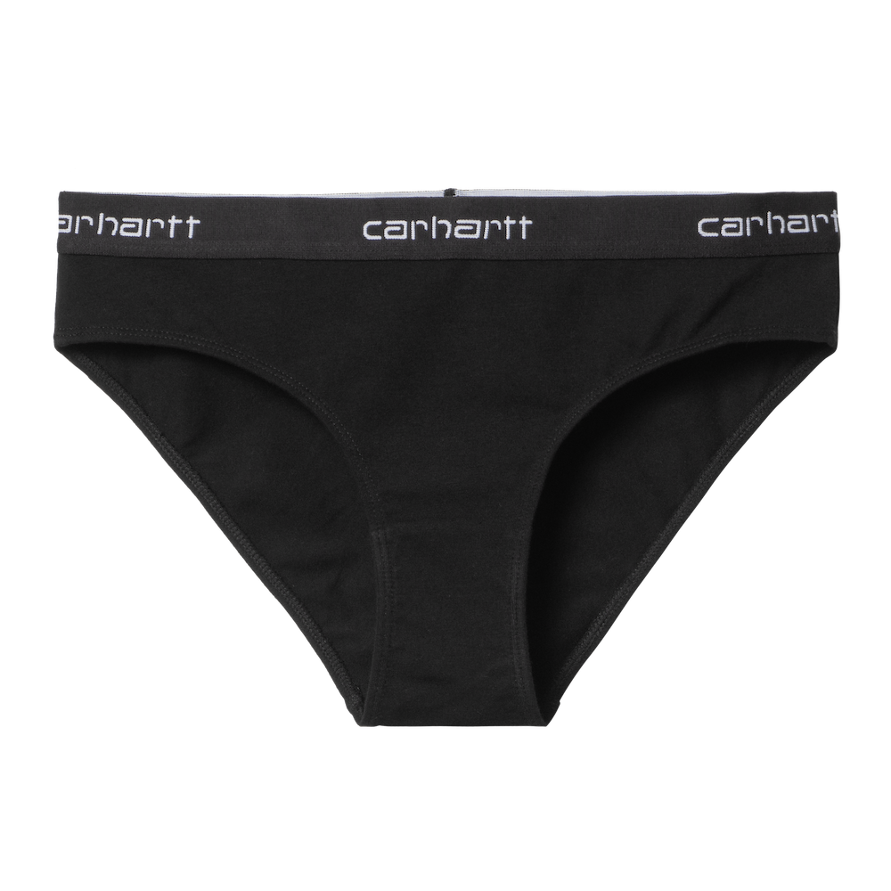 Slip Carhartt WIP W' Script Brief Black – vista frontale