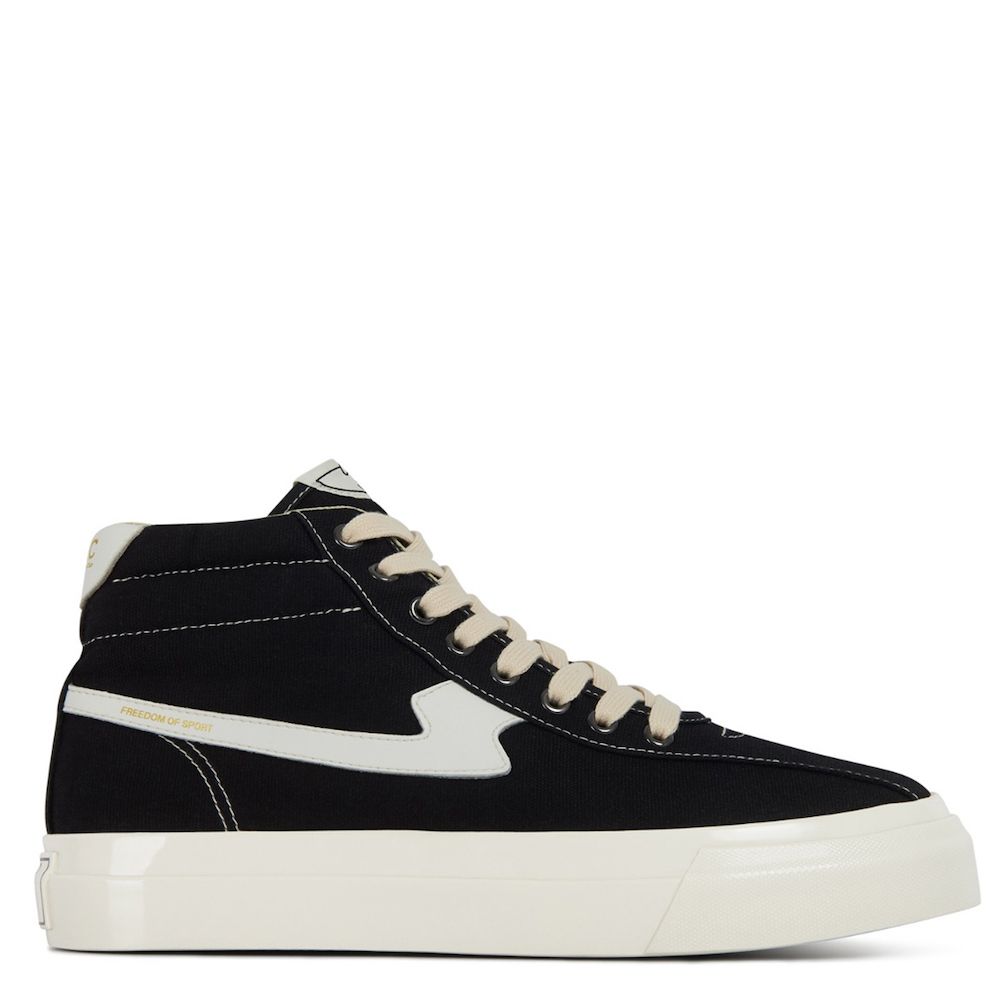 Sneaker Stepney Workers Club Varden S-Strike Canvas Black/White – vista laterale